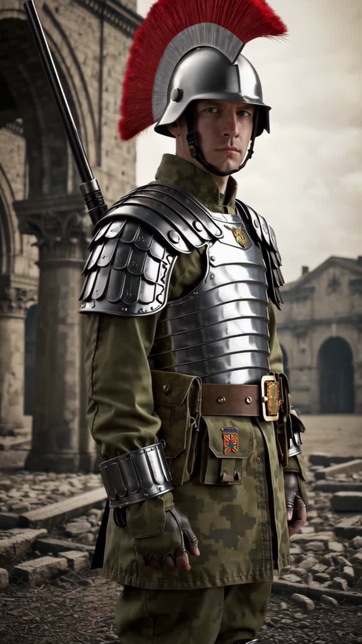 Roman Legionary in Historical Costume