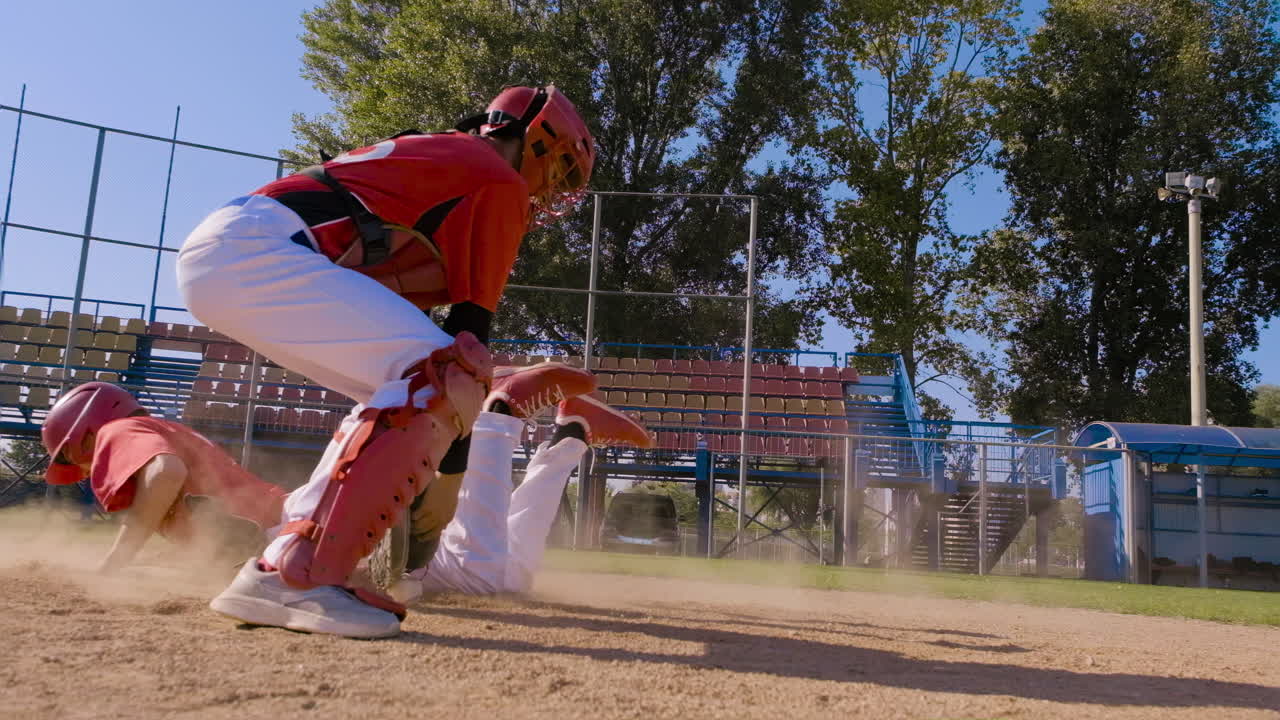 Experience the exhilarating and thrilling excitement of youth baseball action at the diamond