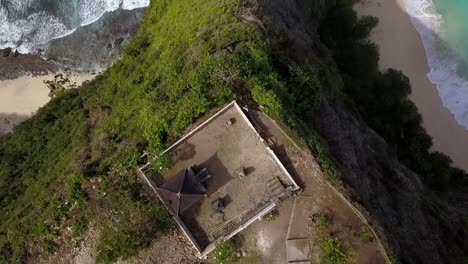 breathtaking aerial view slowly tilt up drone flight at magical mystic place
kelingking beach at nusa penida bali indonesia is like jurassic park
