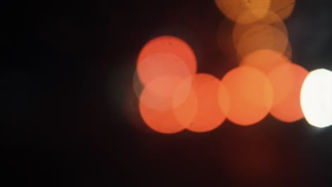 beautiful shot of blurry bokeh city traffic lights