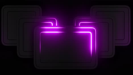 abstract glowing purple squares