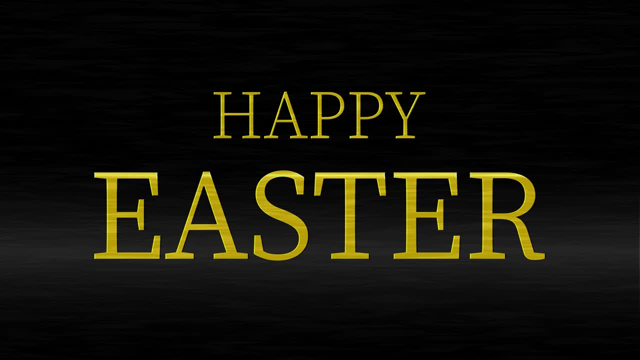 Happy Easter event text animation motion graphics