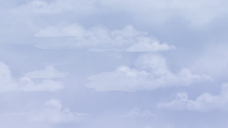 fondo de animación de dibujos animados con nubes de movimiento sobre fondo abstracto de cielo azul