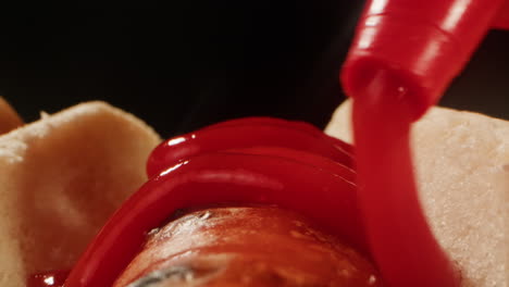 perrito caliente con ketchup
