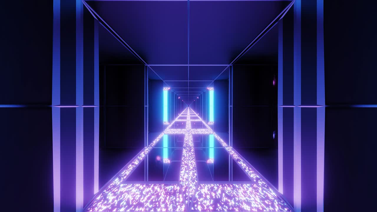 빛나는 다이아몬드와 함께 미래의 공상과학 우주 성전 크리스마스 텍스처 3d 일러스트 모션 배경 라이브 벽지 비주얼 vj 루프