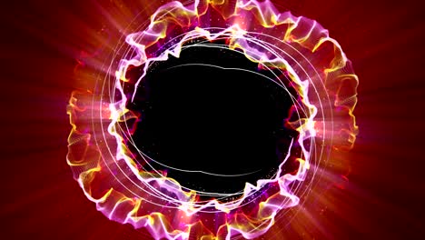 las partículas mágicas anillo fondo abstracto, animación, renderización, bucle