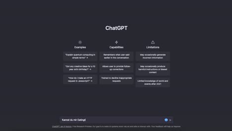 pidiendo consejos de citas con chatgpt impulsado por ai en idioma alemán