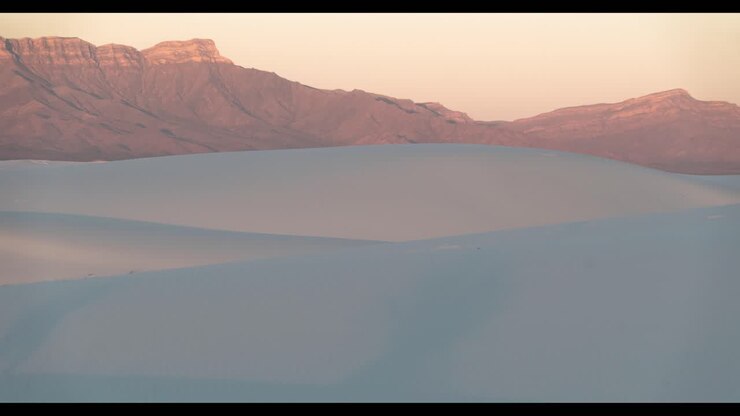 Parco Nazionale di White Sands all'alba/al tramonto