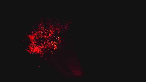 puntos de luz abstractos de pequeños palos de plástico