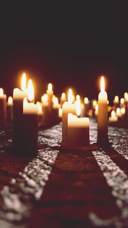 candles in the dark