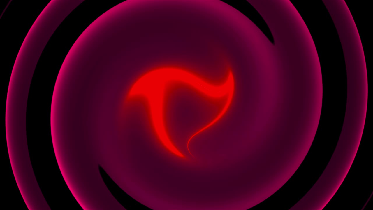 Computer generated abstract twist background. 3D rendering circular merger of neon color lines