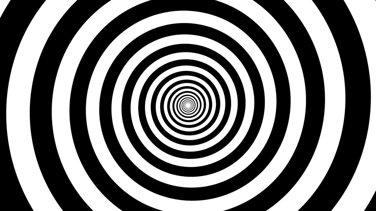 Sfondo a spirale in bianco e nero