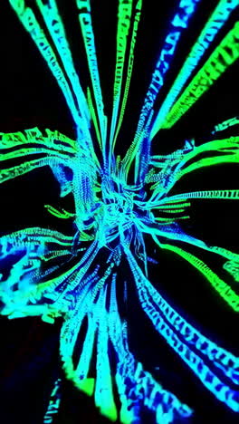 abstract binary code vortex