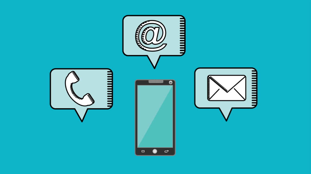 Icone dei contatti dello smartphone