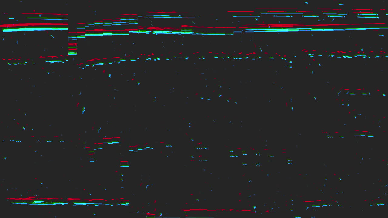 Glitch and noise television defects with artifacts 1