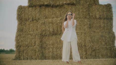 woman wearing sunglasses