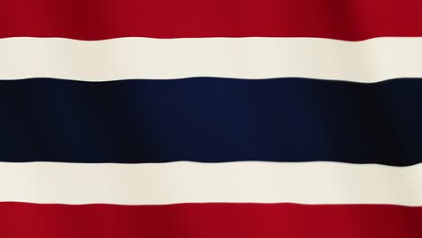 thailand flag waving animation. full screen. symbol of the country