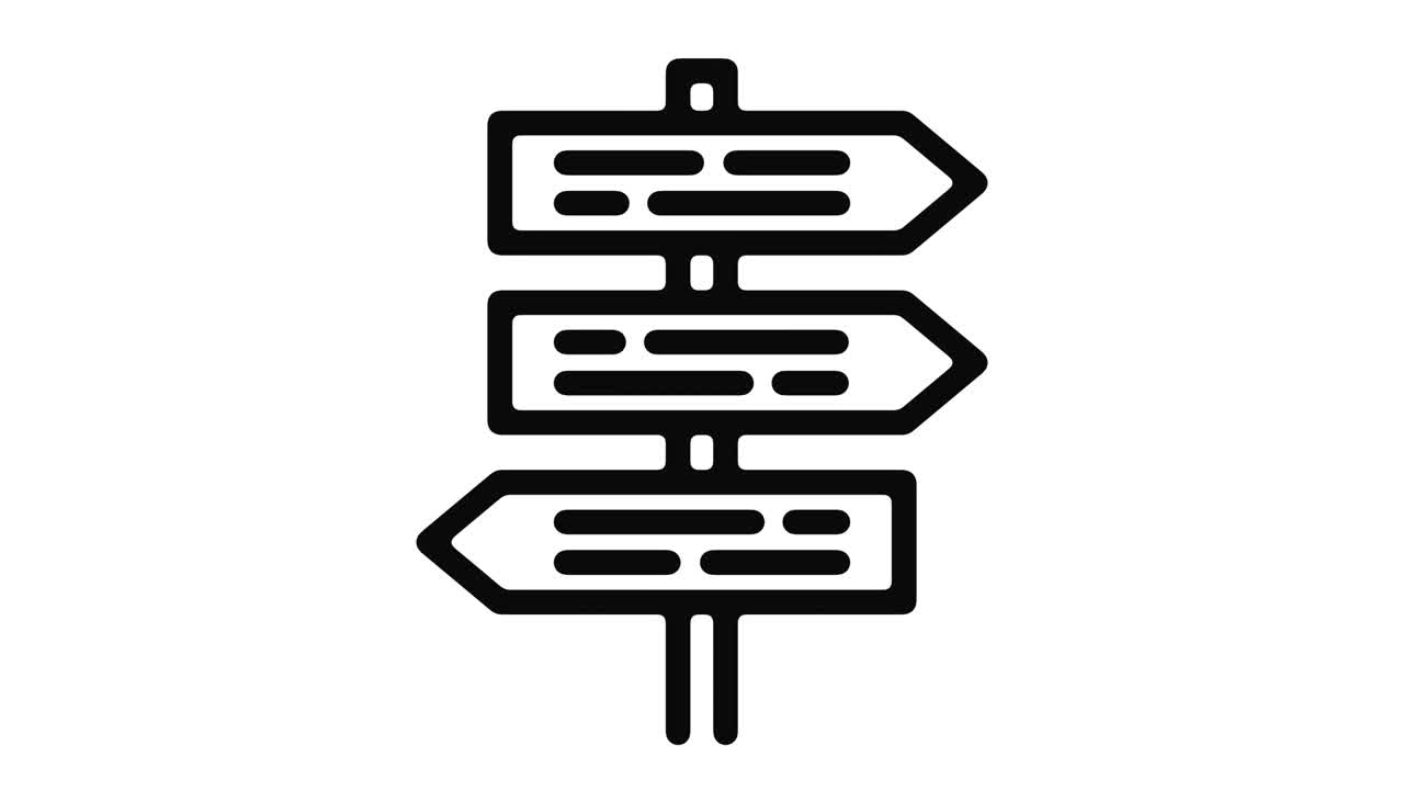 도로 신호 라인 모션 그래픽