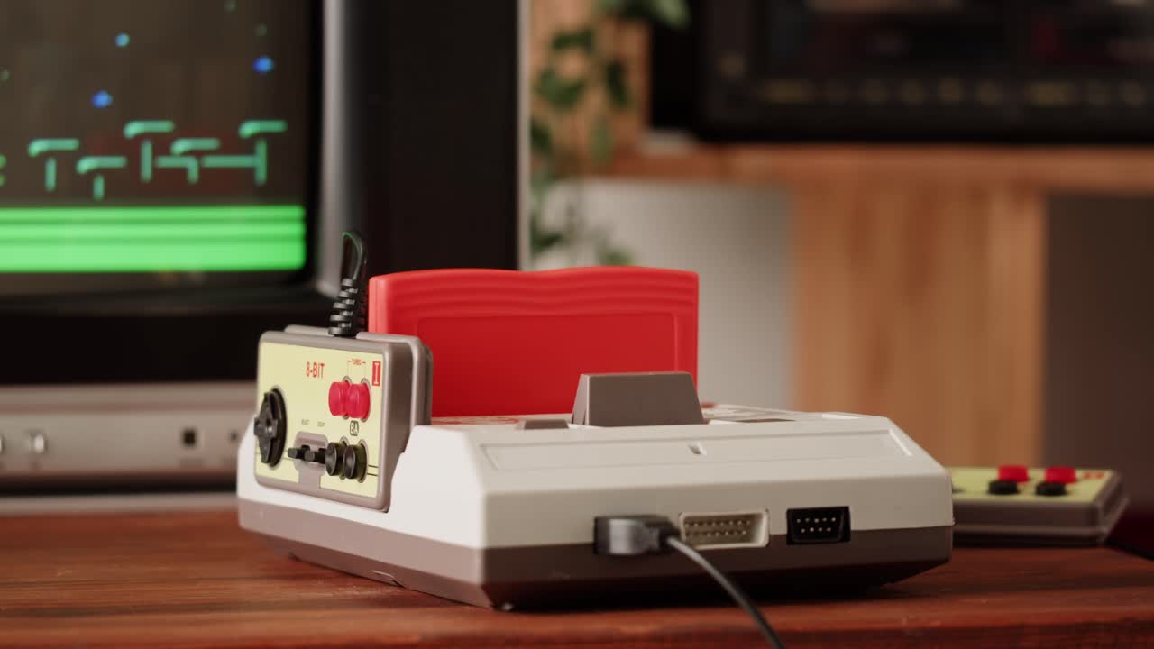 Playing a classic NES video game