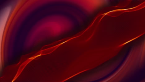 red energy wave over red glow on black background