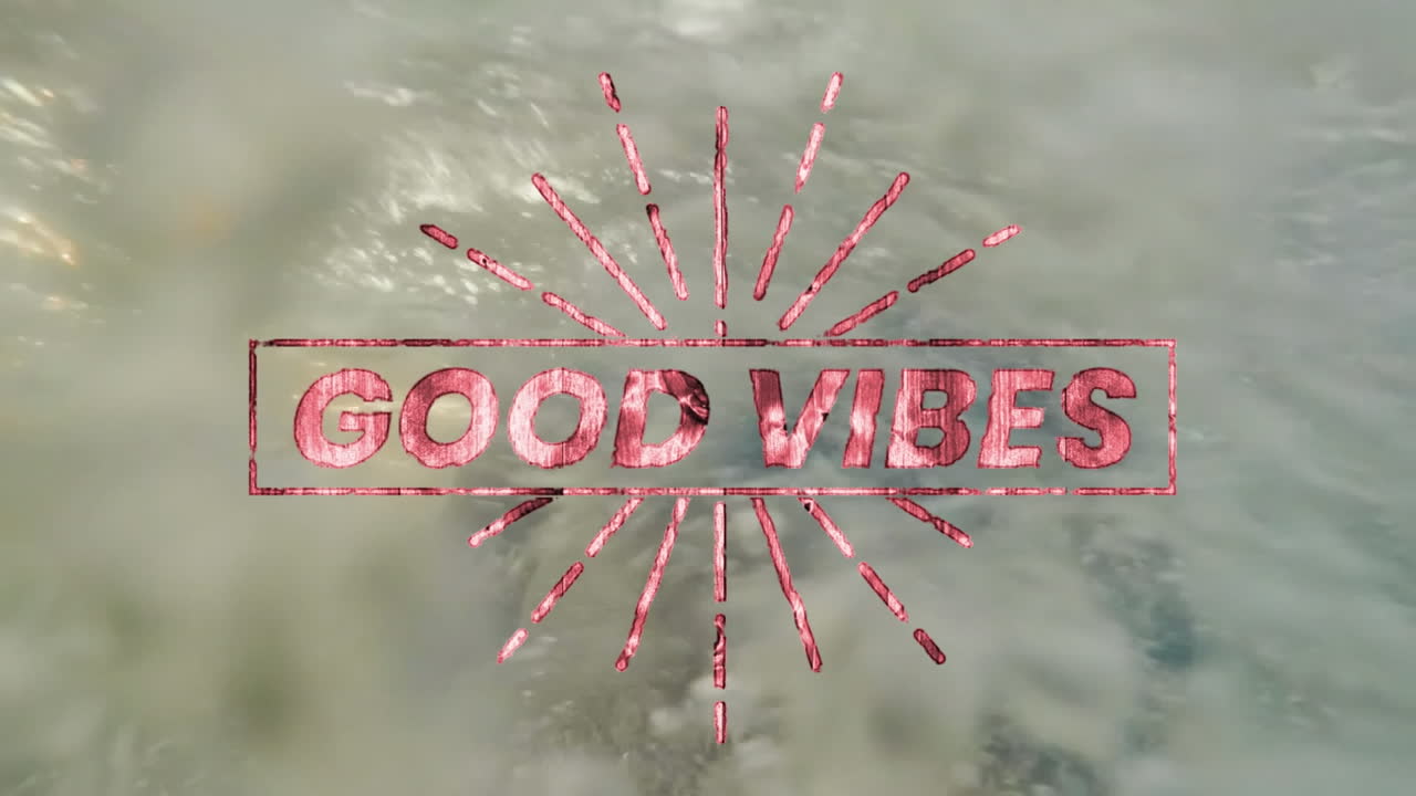 남자 수영 선수에 대한 vibes 텍스트의 애니메이션