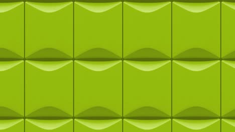 pared con paneles de cal verde