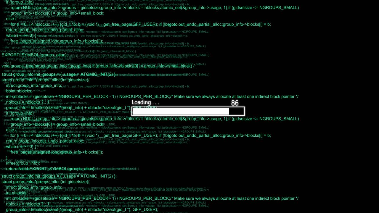 Computer Code And Downloading Data. Hacker Concept