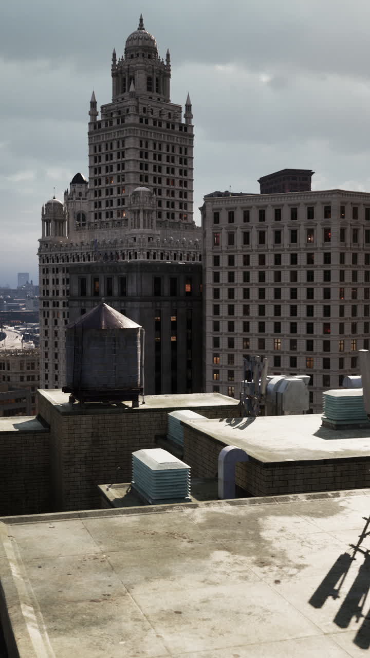 una vista del horizonte de la ciudad desde una azotea