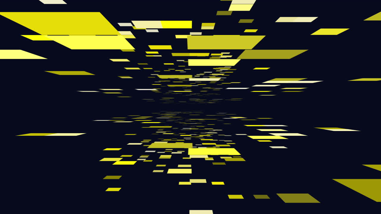 A digital artwork of moving squares in various colors is depicted here, forming an optical illusion. The pattern creates a mesmerizing visual effect, drawing viewers in with its dynamic appearance