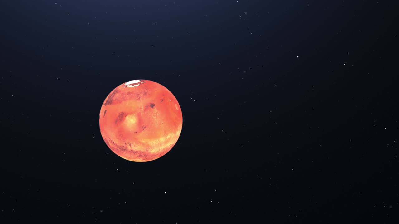 4k 행성 화성 고품질 - 배경에 별과 함께 도를 돌고 있는 행성 화성은 고품질 4k - 검은 배경에 화성 - 분산 화성 - 화성 은 행성