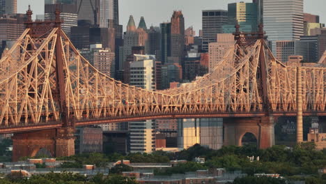 aerial view of the queensboro bridge