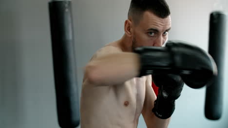 sesión de entrenamiento de boxeo