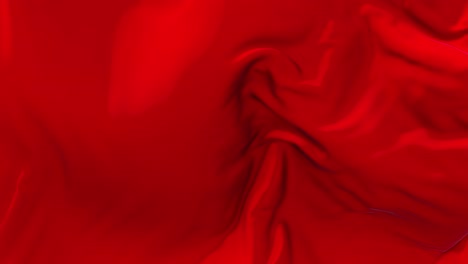 307 red flag waving in wind slow motion animation 4k realistic fabric texture flag smooth blowing on