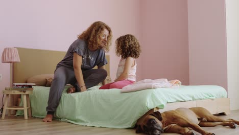 family time in the bedroom