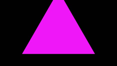 black background and multiple moving triangles, zoom in and out repeatedly