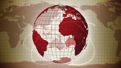 pandemia de infección. tierra global con puntos rojos de infección. concepto de elementos médicos. enfermedad o prevención. cuidado de la salud. control infeccioso. curación de virus. animación de bucle.