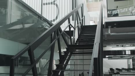 modern industrial office staircase