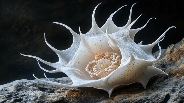 Beautiful White Sea Flower