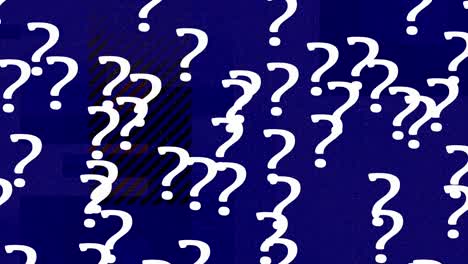 animated kinetic moving animation of question marks questioning ?
