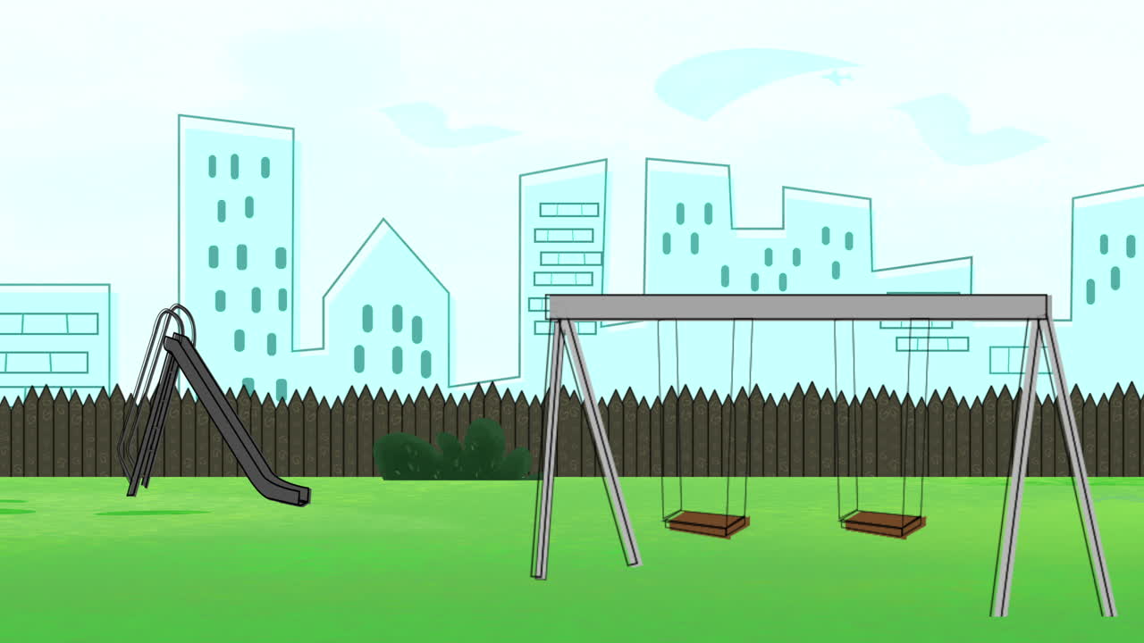 공원의 어린이 놀이터