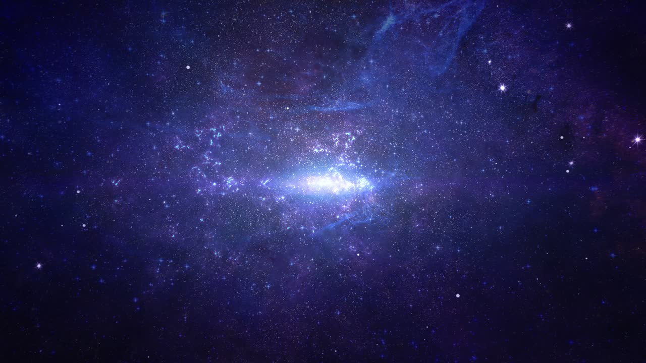Planets and galaxy science fiction deep space star field 4k loop animation background universe