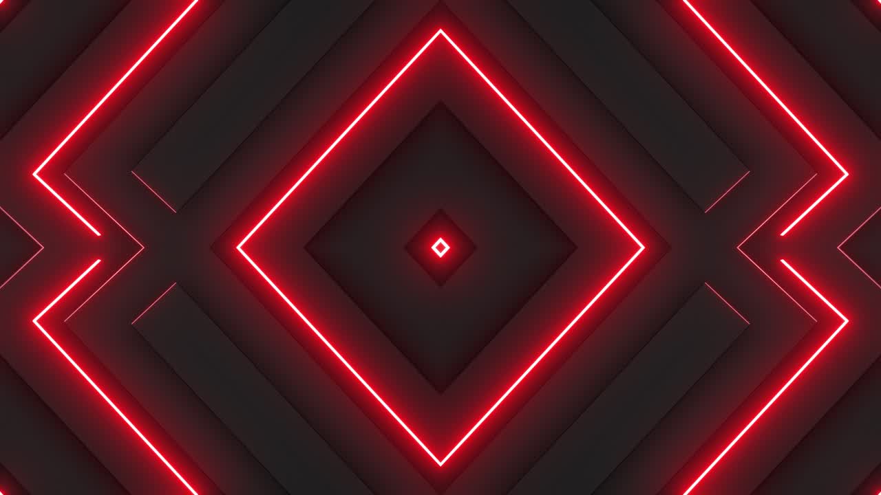 Motivo geometrico rosso neon