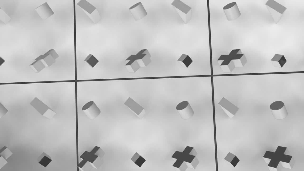 움직이는 3d 추상적인 모양