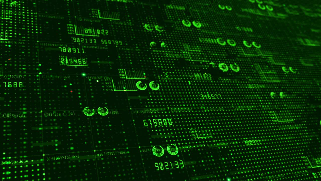 hud y elementos de texto infográfico datos digitales abstracto fondo de movimiento para tecnología y concepto futurista