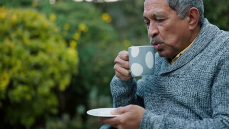 Mature,-man-and-alone-with-coffee-at-home