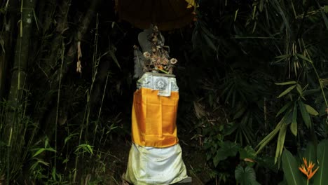 balinese monument in the middle of the jungle of ubud in bali indonesia during an exciting summer trip