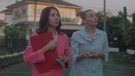 real estate agents inspecting a property