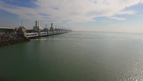 Aerial:-The-famous-storm-surge-barrier-in-the-south-west-of-the-Netherlands