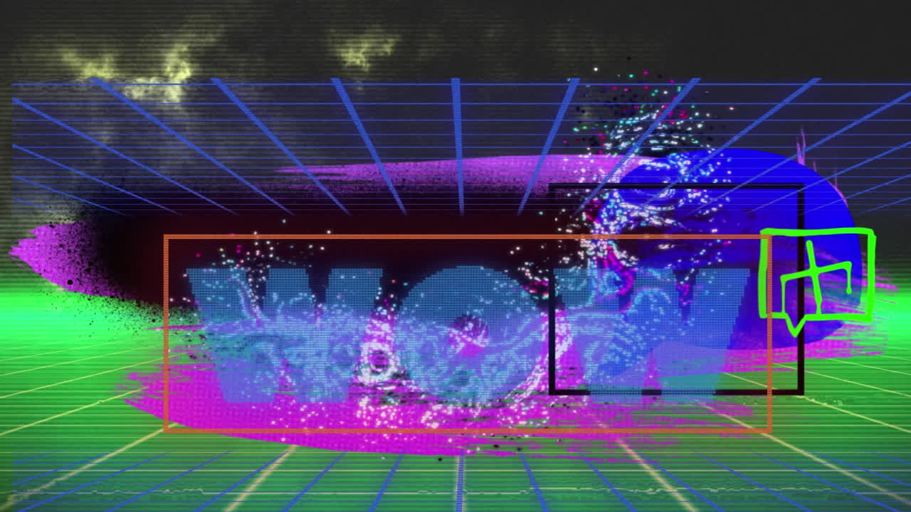 디지털 추상 공간에서 와우의 애니메이션