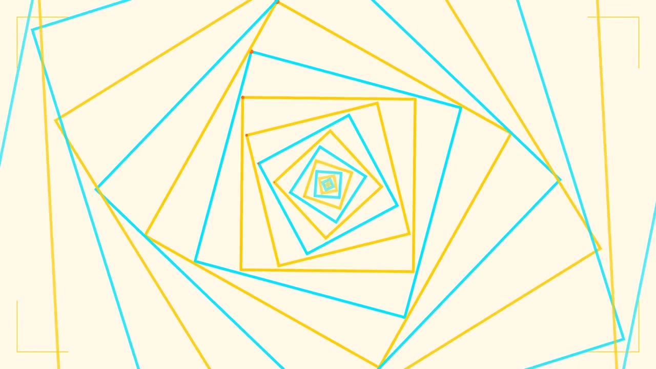 Abstract Animation of Rotating Concentric Squares